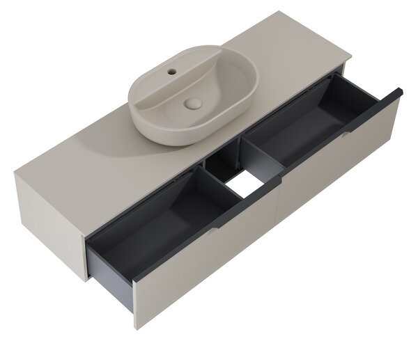 Elita Soho Slim skříňka 160x45.3x31.8 cm pod umyvadlo závěsná béžová RE081604047020