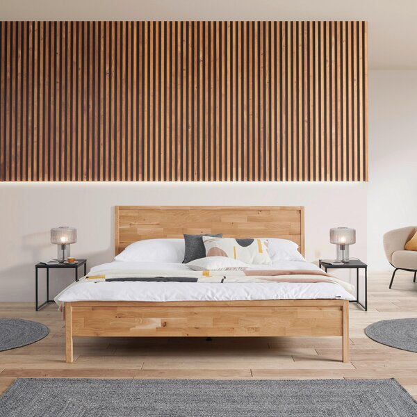 POSTEL, 180/200 cm, divoký dub MID.YOU - Online Only postele, Online Only