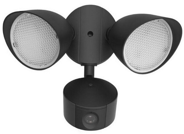 Lutec 7622220012 LED venkovní nástěnné svítidlo Draco, senzor, kamera 1x19W | 1200lm | 5000K | IP44 - černá