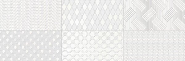 AQUALINE CAMALEONTE obklad Decor Mix Blanco 20x60 (bal=1,44 m2) CAM001