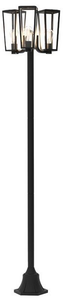 Lutec 7196603012 zahradní sloupek Pine 3x40W | E27 | IP44 - černá