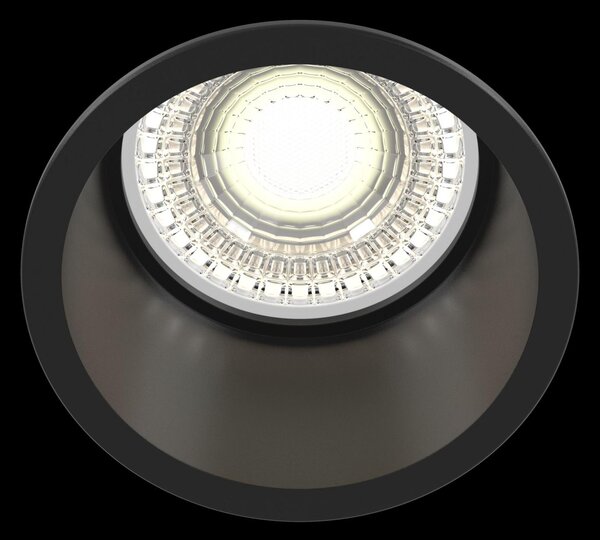 Maytoni Moderní vestavné svítidlo REIF, 12W, ⌀ 6,8 cm, 1xGU10 Barva: Černá