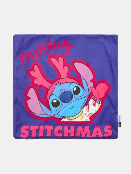 Sinsay - Povlak na polštář s vánočním motivem Lilo & Stitch - námořnická modrá
