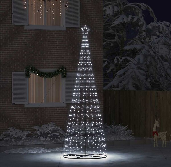 VidaXL LED vánoční strom EKENAS 400 cm 800 LED Ocel [42018762] Barva: Vícebarevný