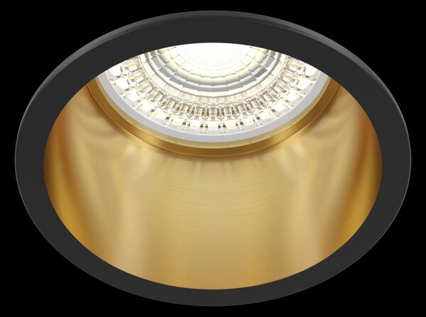 Maytoni Moderní vestavné svítidlo REIF, 12W, ⌀ 6,8 cm, 1xGU10 Barva: Černá
