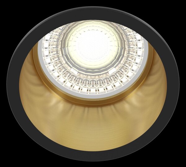 Maytoni Moderní vestavné svítidlo REIF, 12W, ⌀ 6,8 cm, 1xGU10 Barva: Černá