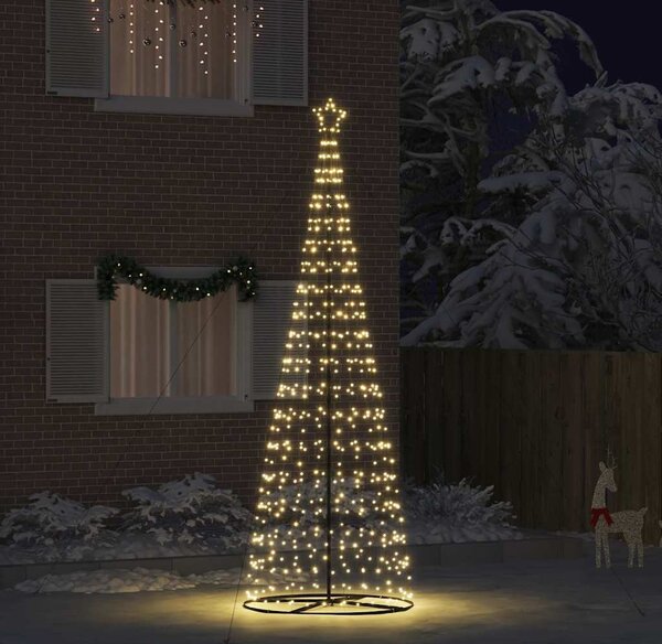 VidaXL LED vánoční strom EKENAS 400 cm 800 LED Ocel [42018762] Barva: Vícebarevný