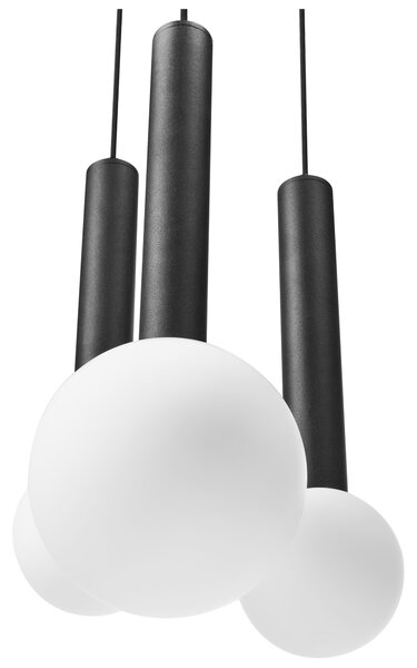 Závěsná lampa BOUES Kov Černá