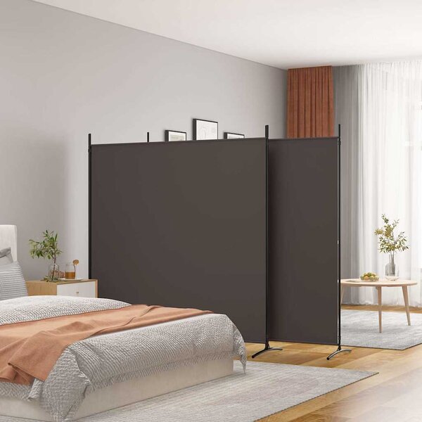 VidaXL 23dílný paraván 525x180 cm textil [42039232] Barva: Černá