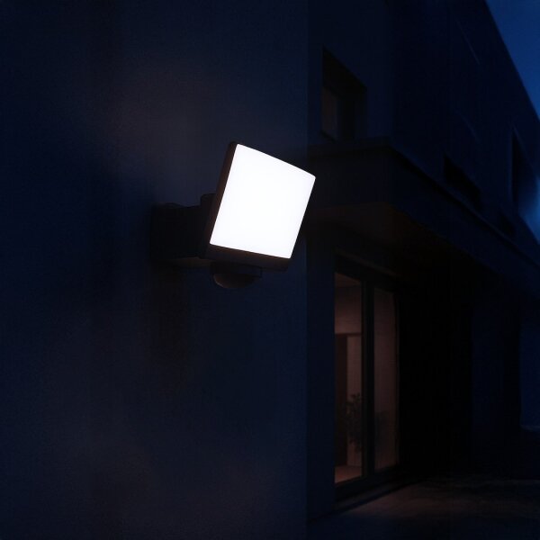 LED Reflektor se senzorem pohybu a soumraku DAVOS LED/30W/230V IP54 černá