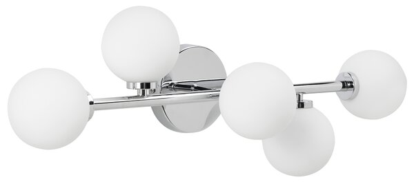 Nástěnná lampa MINOTOS Stříbrná Kov