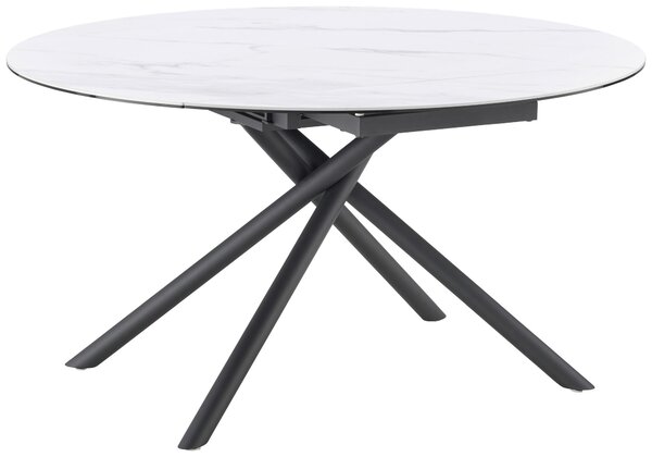 JÍDELNÍ STŮL, černá, bílá, 90-140/140/76 cm MID.YOU - Jídelní stoly, Online Only