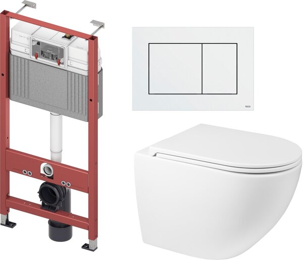 Sada podomítkový WC modul Tece Base 9400407, záchodová mísa Oltens Hamnes 42013000, 45100000, 9.240.400