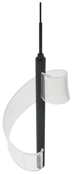 LED závěsná lampa SARELA Kov Černá
