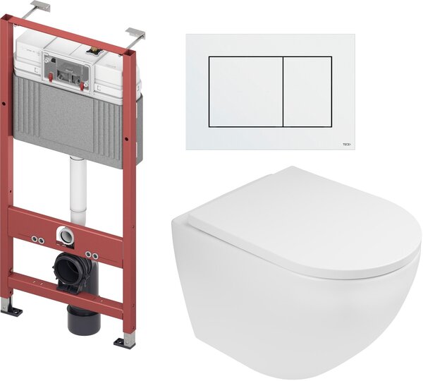 Sada podomítkový WC modul Tece Base 9400407, záchodová mísa Oltens Hamnes 42513000, 45109000, 9.240.400