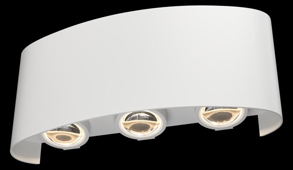 Maytoni Venkovní nástěnné LED svítidlo STRATO, 6W, š. 16,5 cm, CRI80, IP54 Barva: Černá
