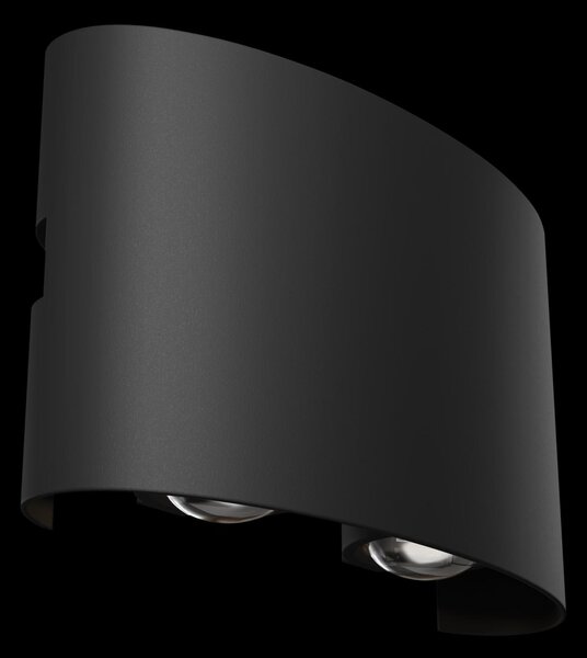 Maytoni Venkovní nástěnné LED svítidlo STRATO, 4W, š. 12 cm, CRI80, IP54 Barva: Šedá