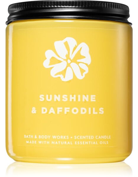 Bath & Body Works Sunshine and Daffodils vonná svíčka I. 198 g