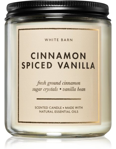Bath & Body Works Cinnamon Spiced Vanilla vonná svíčka 198 g