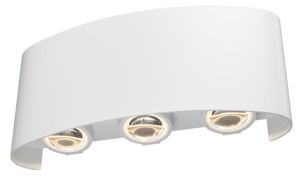 Maytoni Venkovní nástěnné LED svítidlo STRATO, 6W, š. 16,5 cm, CRI80, IP54 Barva: Černá