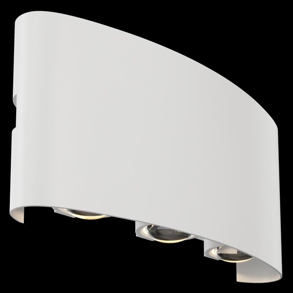 Maytoni Venkovní nástěnné LED svítidlo STRATO, 6W, š. 16,5 cm, CRI80, IP54 Barva: Černá