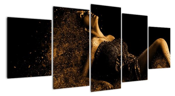 Moderní obraz - dívka (150x70cm)