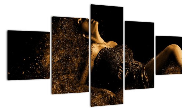 Moderní obraz - dívka (125x70cm)