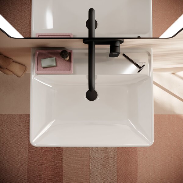 Hansgrohe Xanuia Q umyvadlo 60x48 cm obdélníkový klasický bílá lesk 60242450