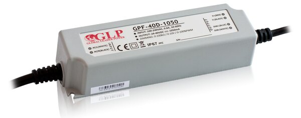 Stmívatelný LED driver TRIAC a 1-10V 40W 1.05A pro LED panely