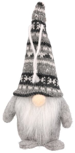 Vánoční figurka látkového skřítka s visícíma nohama 18 cm