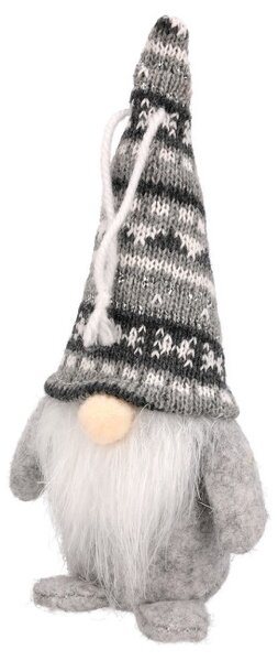 Vánoční figurka látkového skřítka s visícíma nohama 18 cm