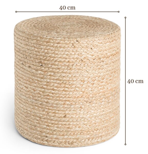 Hanse Home Sedací vak LOOMA POUF 106234 Beige - 40x40 cm