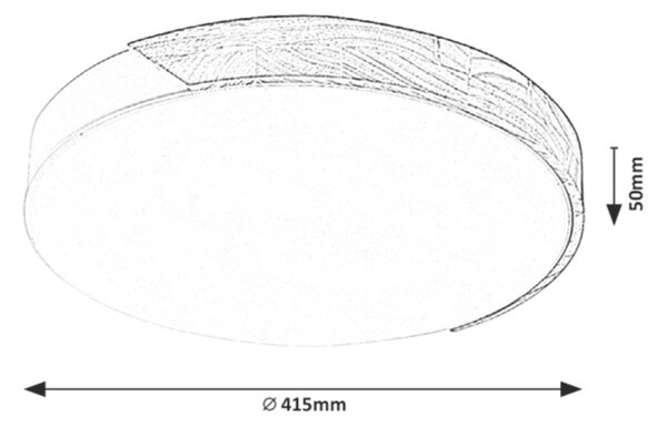 3528 LED Stropní svítidlo LED/24W/230V černá, Maple