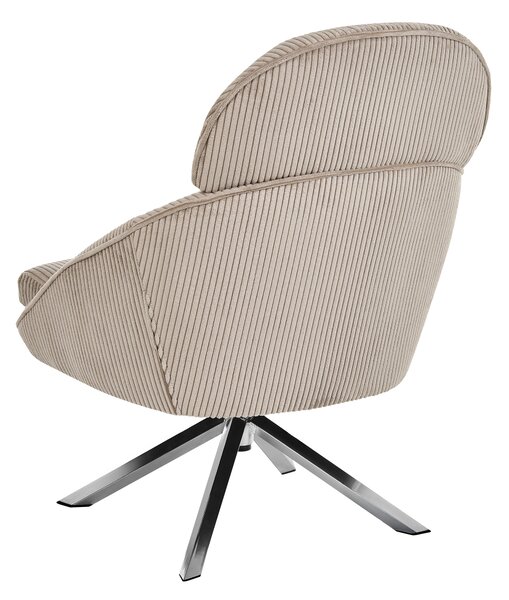 Otočné křeslo STORVORDE Manšestr Taupe