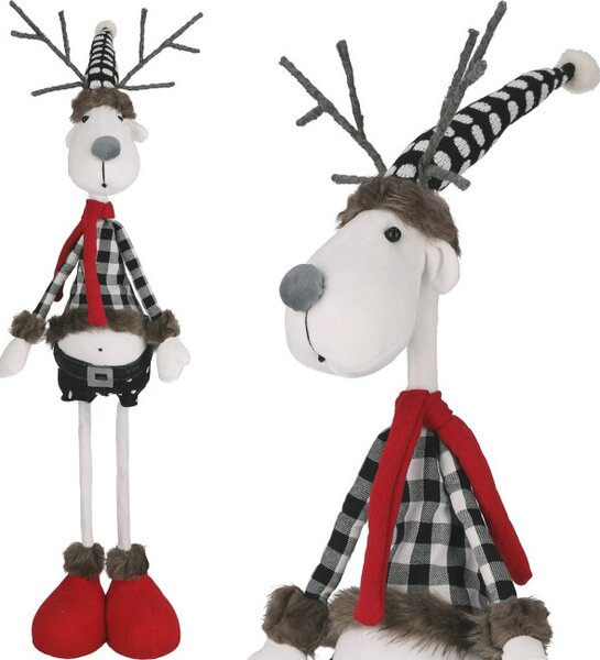 Vánoční figurka látkového soba 110 cm
