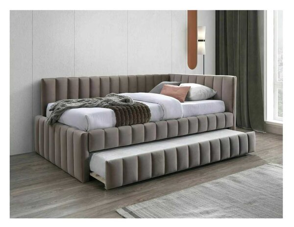 Postel Mikayla Velvet 120 x 200 cm, béžová