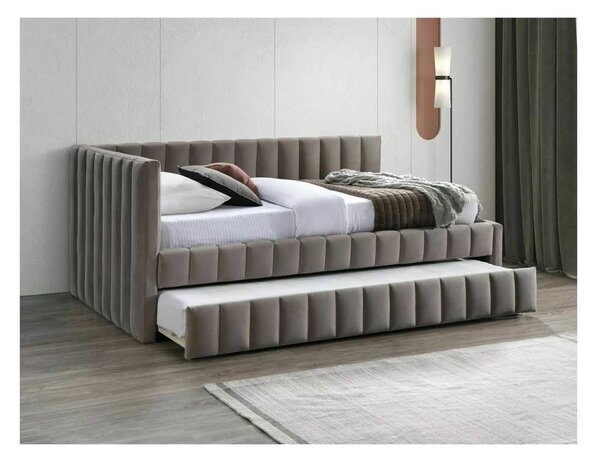 Postel Mikayla Velvet 120 x 200 cm, béžová