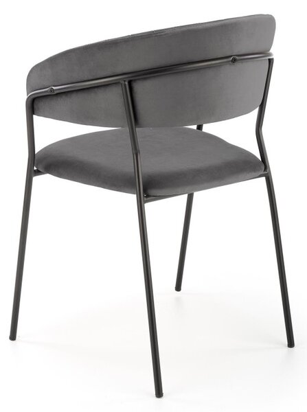 Halmar Jídelní židle / křeslo K426 šedá