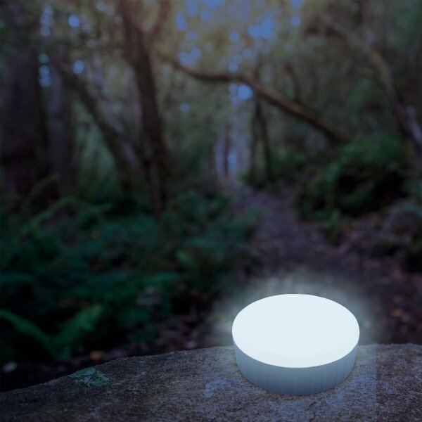LED Solární lampa s funkcí powerbanky LED/2W/2V 6500K IPX4 2400 mAh černá