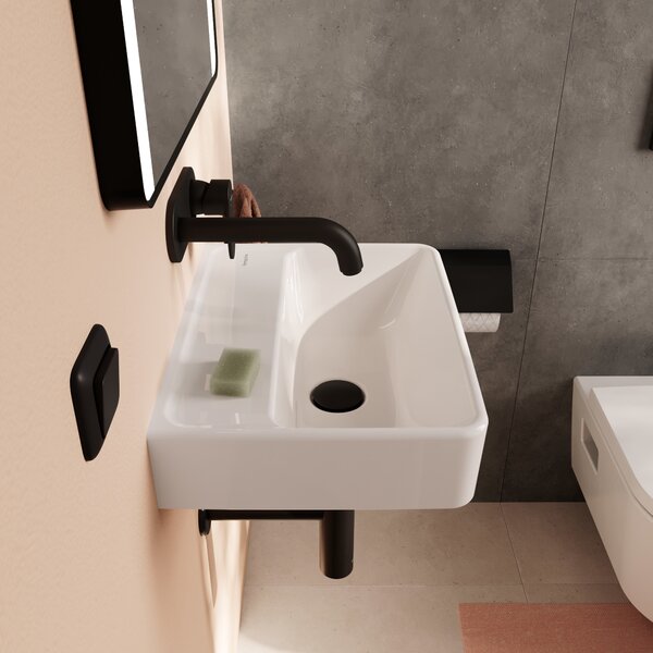 Hansgrohe Xanuia Q umyvadlo 45x34 cm obdélníkový klasický bílá lesk 60231450
