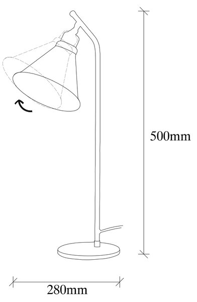 ASIR Stolní lampa SIVANI zlatá