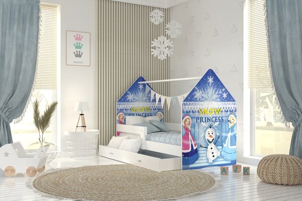 Dětská postel domeček - ledové království Velikost spací plochy: 160x80