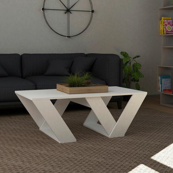 KONFERENČNÍ STOLEK, bílá, kompozitní dřevo, 120/40/60 cm Livetastic, Online Only