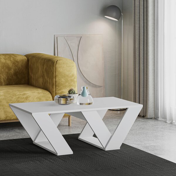 KONFERENČNÍ STOLEK, bílá, kompozitní dřevo, 120/40/60 cm Livetastic, Online Only