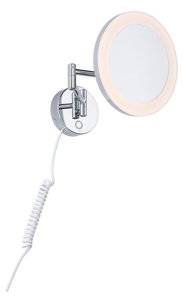 Paulmann 71148 Masua, osvětlené kosmetické zrcátko 3xzoom, LED4W 2700/400/6500, chrom