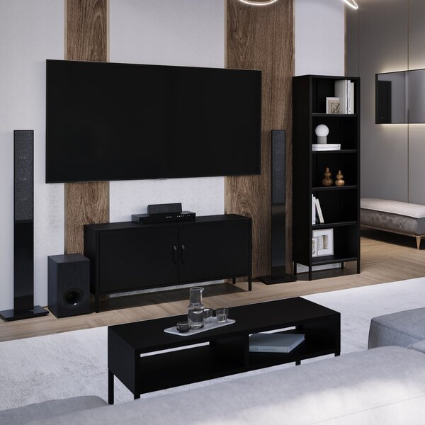Konferenční stolek MATTEO 900 x 450 x 450 mm, černý