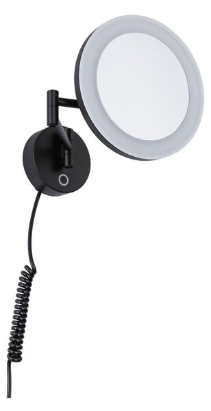Paulmann 71149 Masua, osvětlené kosmetické zrcátko 3xzoom, LED4W 2700/400/6500, matná černá