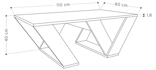KONFERENČNÍ STOLEK, bílá, kompozitní dřevo, 120/40/60 cm Livetastic, Online Only