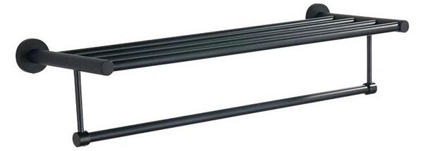 Aqualine - Nástěnný věšák na ručníky SAMBA 21x62,5 cm černá