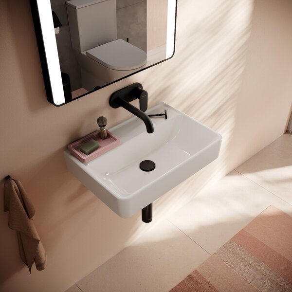 Hansgrohe Xanuia Q umyvadlo 55x37 cm obdélníkový klasický bílá lesk 60212450